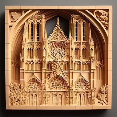 3D model st notre dame (STL)